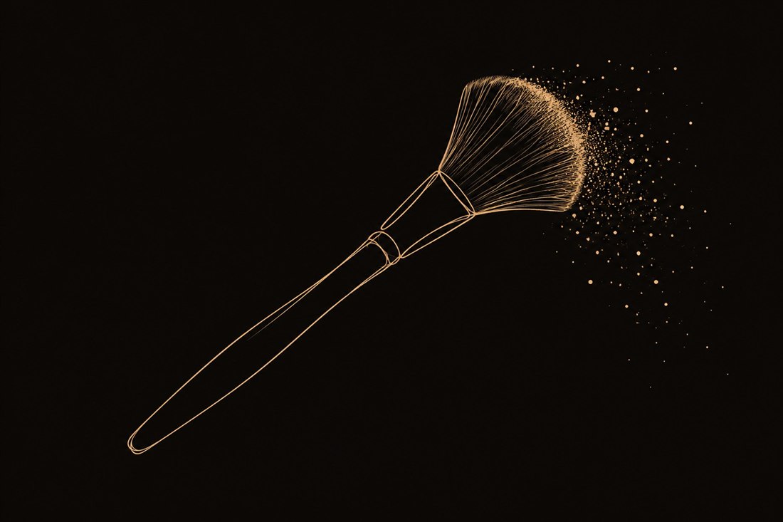 Makeup — original line-art illustration